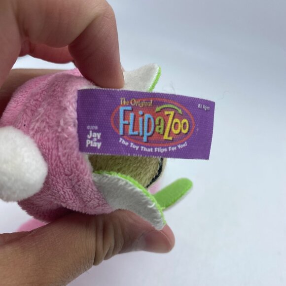 Flipazoo Plush Peppermint Puppy Bubblegum Bunny 2-in-1 Reversible JayPlay 6" - Picture 5 of 8